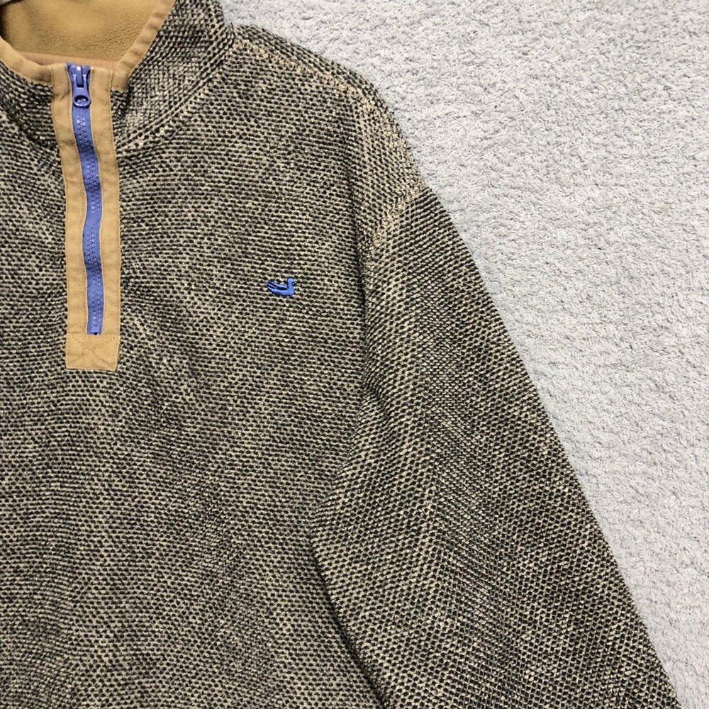 Southern Marsh Men Highland Alpaca Pullover Size XL Quarter Zip Mock Neck Winter - Picture 4 of 16